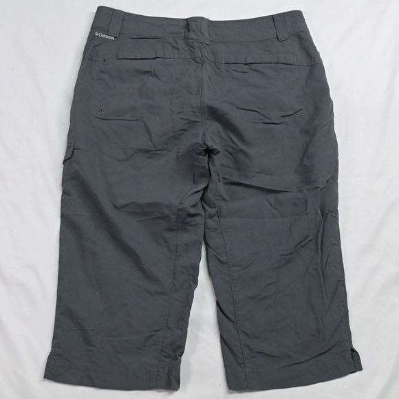 Columbia 8 Gray Ripstop Outdoor Hiking Cargo Camping Capri Pants - Picture 7 of 7